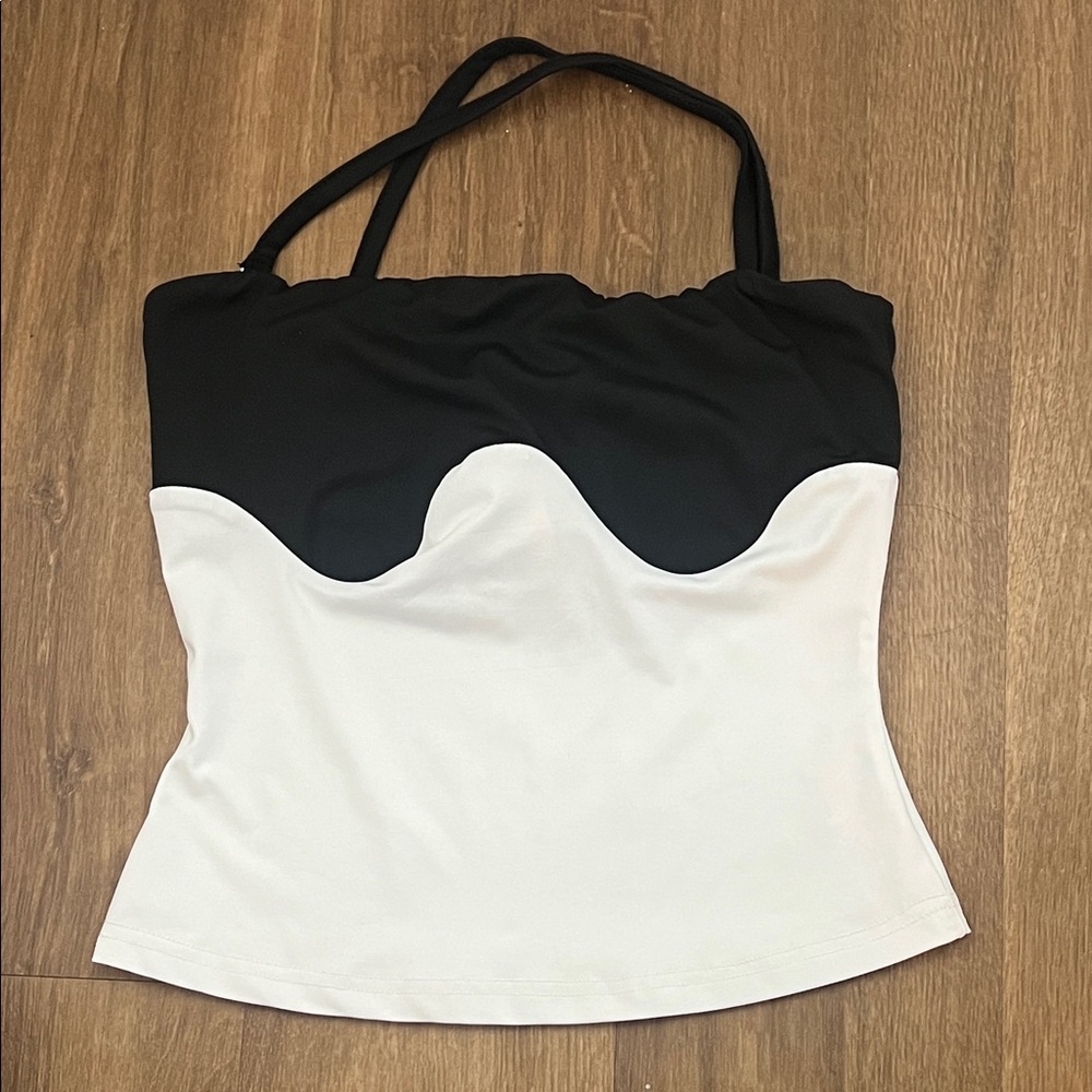 Black and White Women's Tank Top